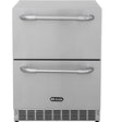 Bull BBQ Component Double Drawer Premium Outdoor Rated S/Steel Fridge 150Lts