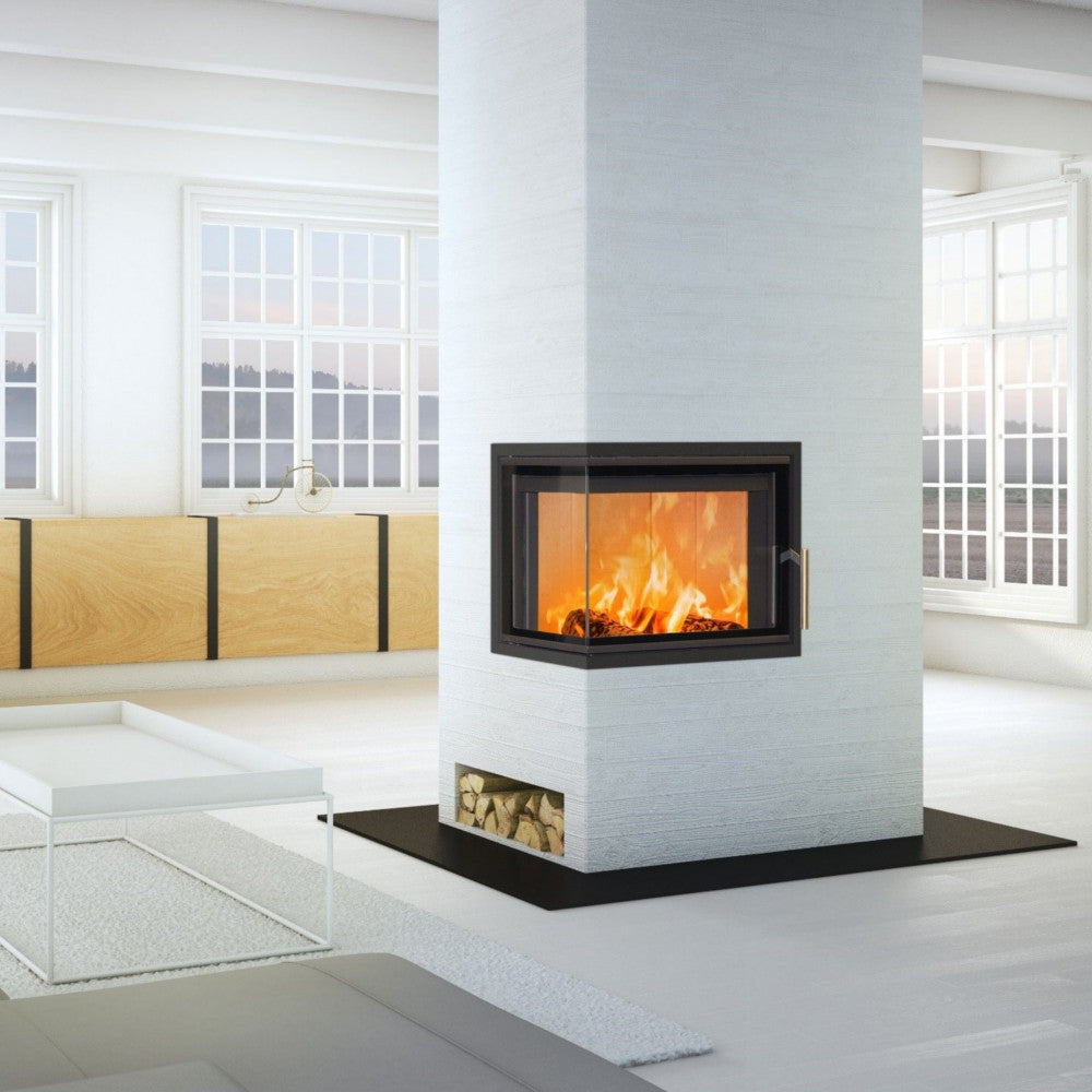 Scan 5003 Inset Wood Burning Stove - Includes Heat Shield & Convection Covers + Choice of Frame
