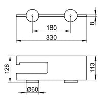 Keuco Edition 90 Toilet Paper Holder With Shelf