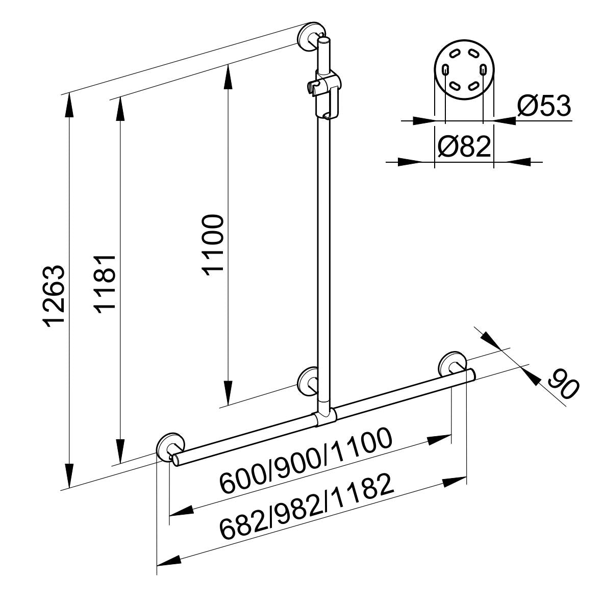 Keuco Plan Care Rail - Clearance