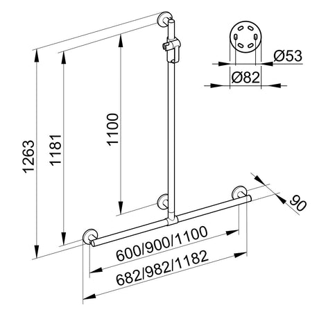 Keuco Plan Care Rail - Clearance