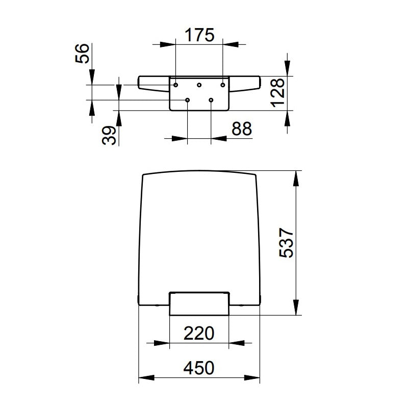 Keuco Plan Care Tip Up Shower Seat 450mm