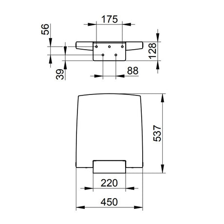 Keuco Plan Care Tip Up Shower Seat 450mm