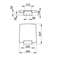 Keuco Plan Care Tip Up Shower Seat 450mm
