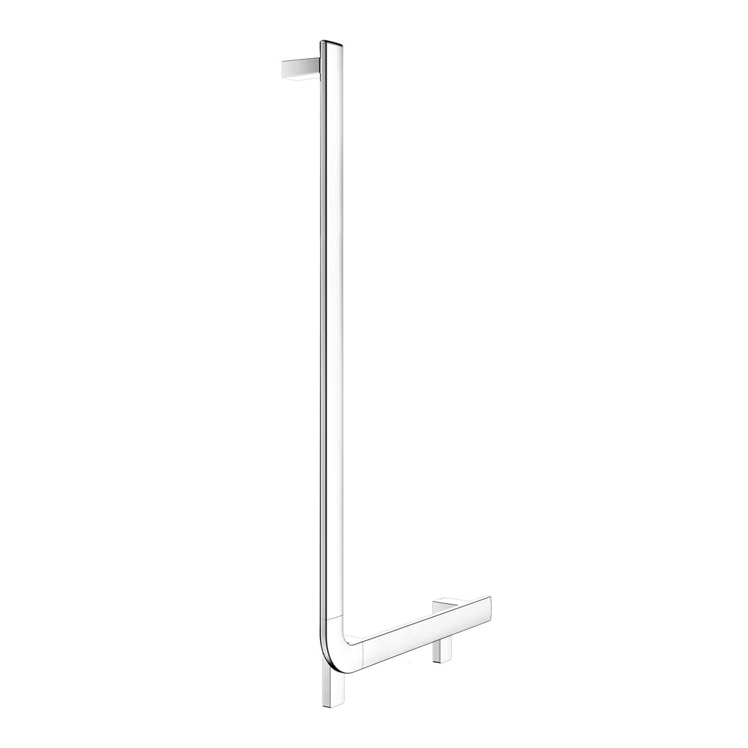 Keuco Axess Grab Bar Angled Left Execution in Chrome-Plated Finish - Available in Various Sizes