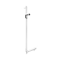 Keuco Axess Angled Grab Bar with Sliding Bracket for Hand Shower Execution Left - Available in Various Colours