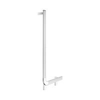 Keuco Axess Grab Bar Angled Left Execution in Aluminium Silver-Anodised / Chrome-Plated Finish - Available in Various Sizes