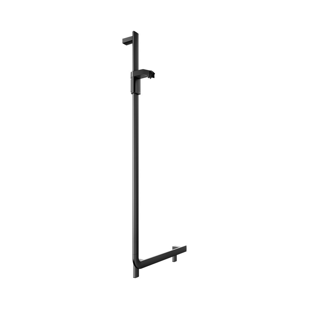 Keuco Axess Angled Grab Bar with Sliding Bracket for Hand Shower Execution Left - Available in Various Colours