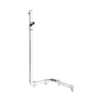 Keuco Axess Hand Shower Rail and Corner Grab Bar Execution Left Chrome Plated - Available in Various Sizes