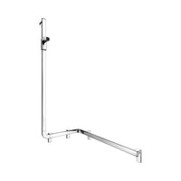 Keuco Axess Hand Shower Rail and Corner Grab Bar Execution Left Chrome Plated - Available in Various Sizes