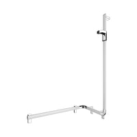 Keuco Axess Hand Shower Rail and Corner Grab Bar Execution Right Aluminium Silver-Anodised / Chrome Plated - Available in Various Sizes