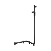 Keuco Axess Hand Shower Rail and Corner Grab Bar Execution Right Matt Black - Available in Various Sizes