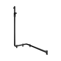 Keuco Axess Hand Shower Rail and Corner Grab Bar Execution Left Matt Black - Available in Various Sizes
