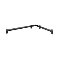 Keuco Axess Corner Grab Rail for Shower/ Bath in Matt Back Finish - Available in Various Sizes