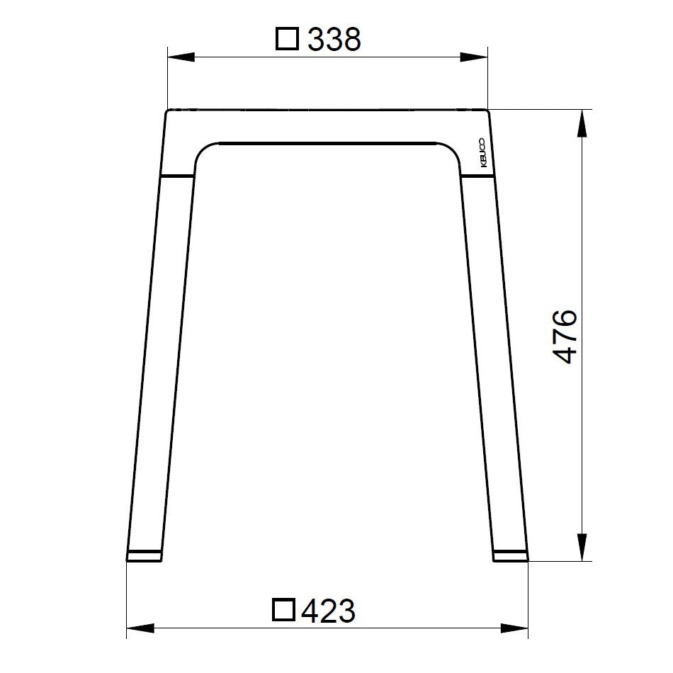 Keuco Axess Bathroom Stool - Available In Various Colours