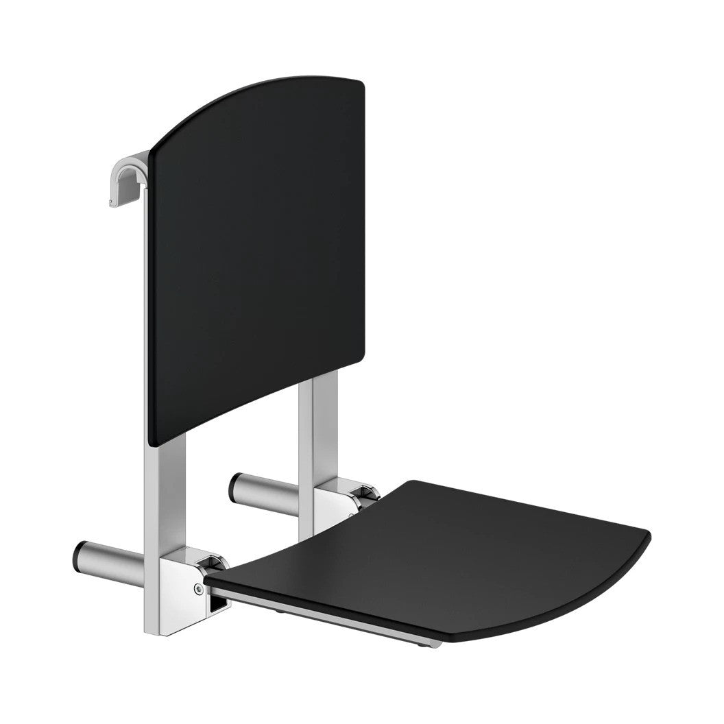 Keuco Axess Shower Seat with Backrest Hookable - Available in Various Colours