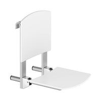Keuco Axess Shower Seat with Backrest Hookable - Available in Various Colours