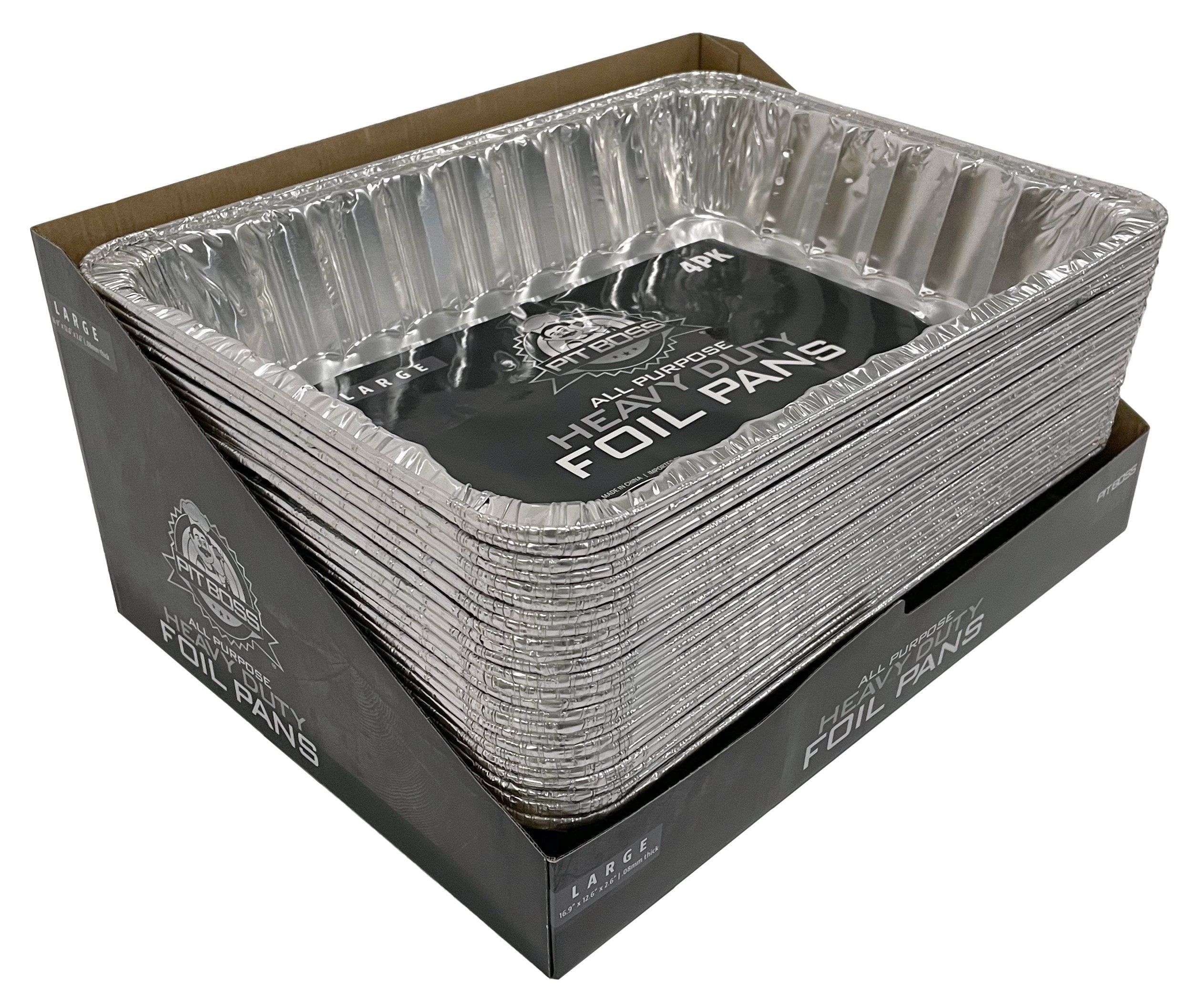 Pit Boss Foil Pans- All Purpose- Large (4 Pack)