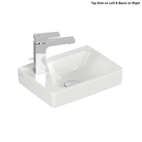 Villeroy & Boch Architectura Handwash Basin - 360 x 260 x 135mm - Left/Right Tap Hole Options