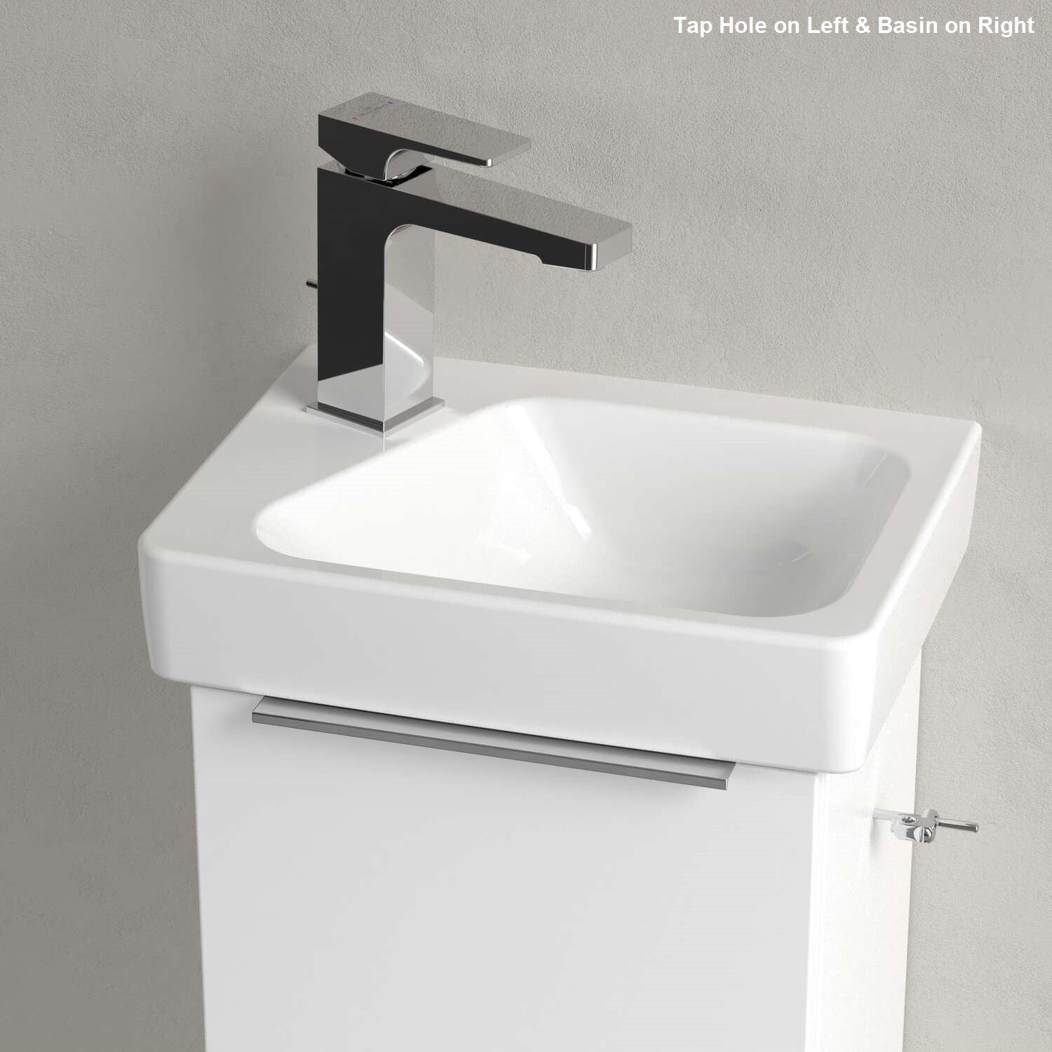 Villeroy & Boch Architectura Handwash Basin - 360 x 260 x 135mm - Left/Right Tap Hole Options