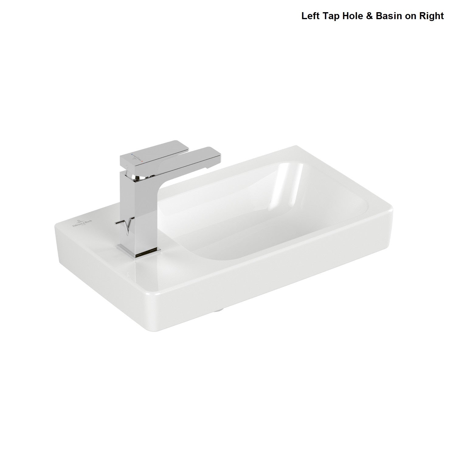 Villeroy & Boch Architectura Handwash Basin - 480 x 275 x 135mm - Left/Right Tap Hole Options