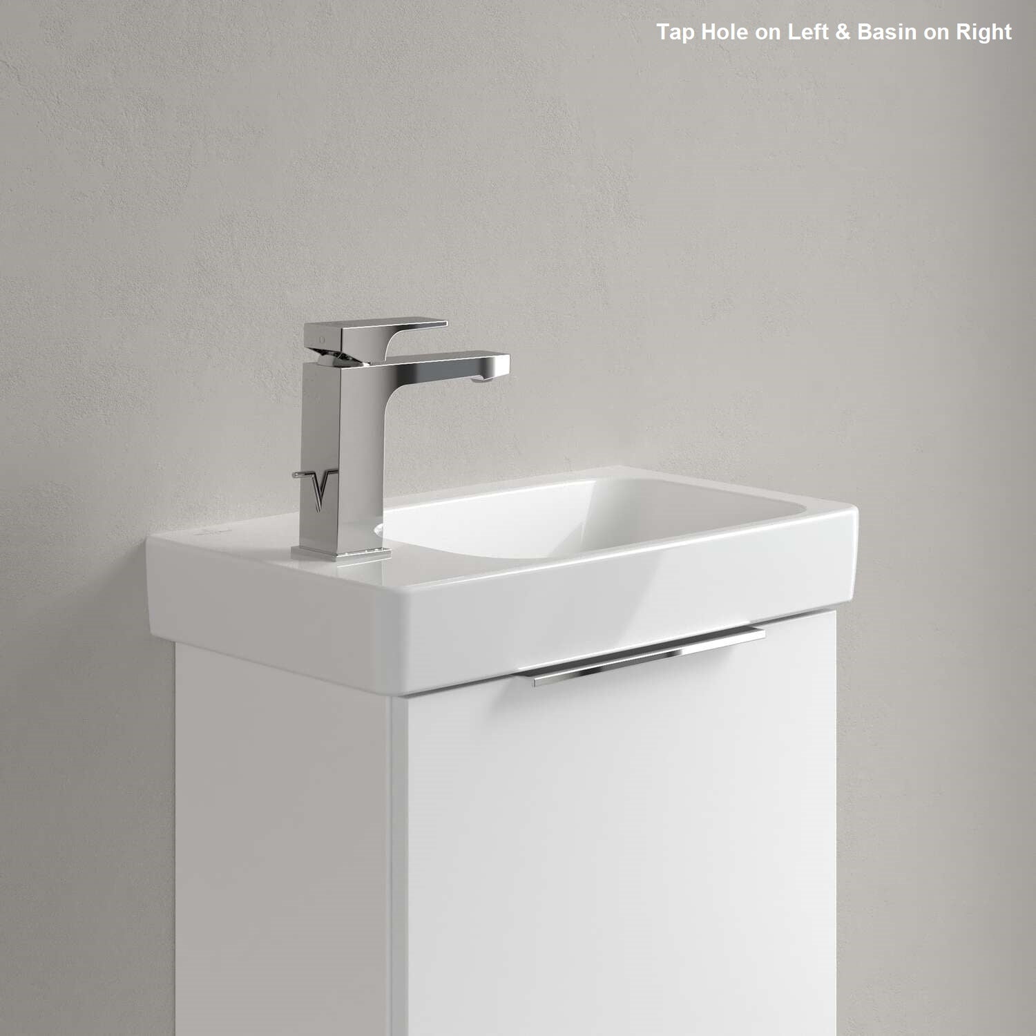 Villeroy & Boch Architectura Handwash Basin - 480 x 275 x 135mm - Left/Right Tap Hole Options