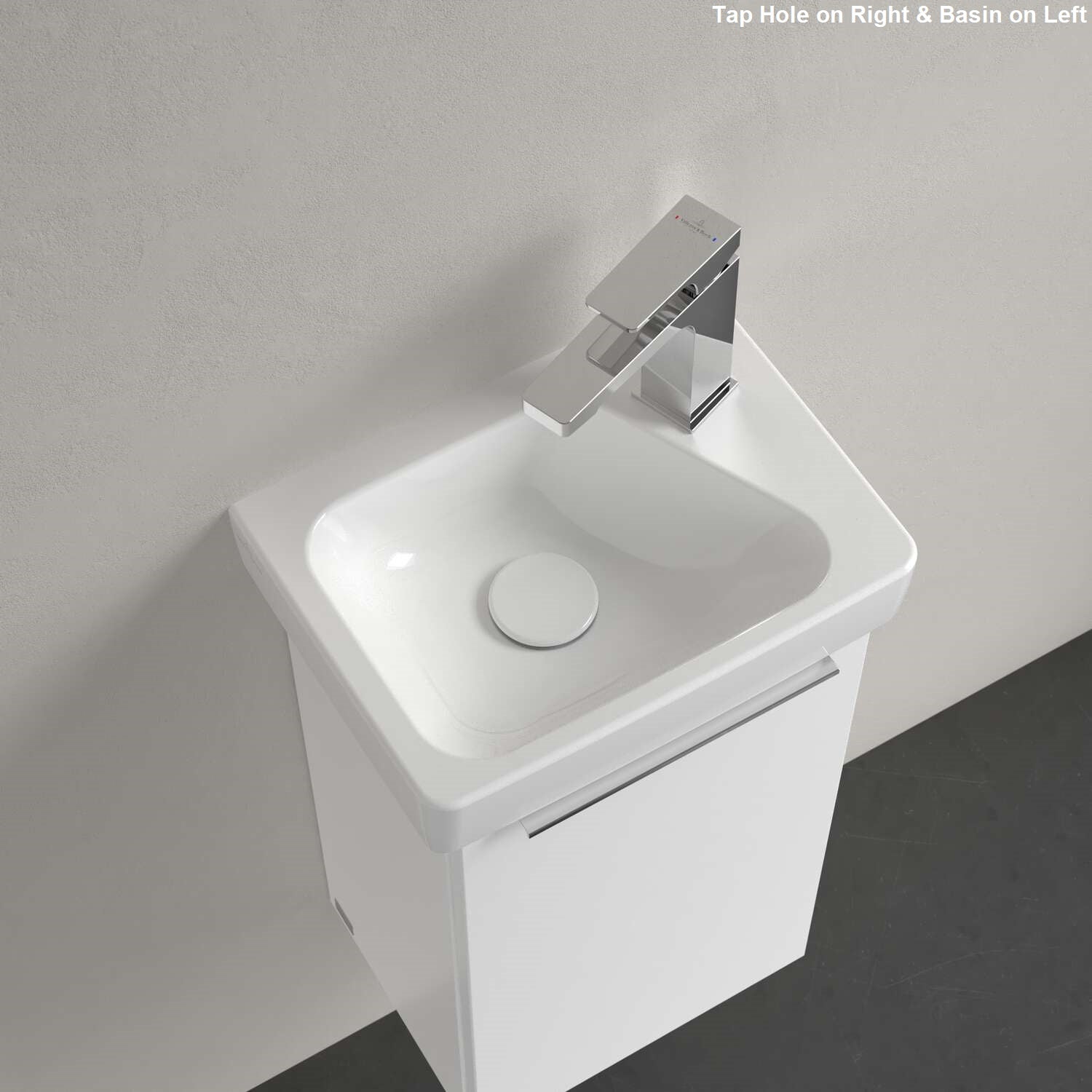 Villeroy & Boch Architectura Handwash Basin - 360 x 260 x 135mm - Left/Right Tap Hole Options