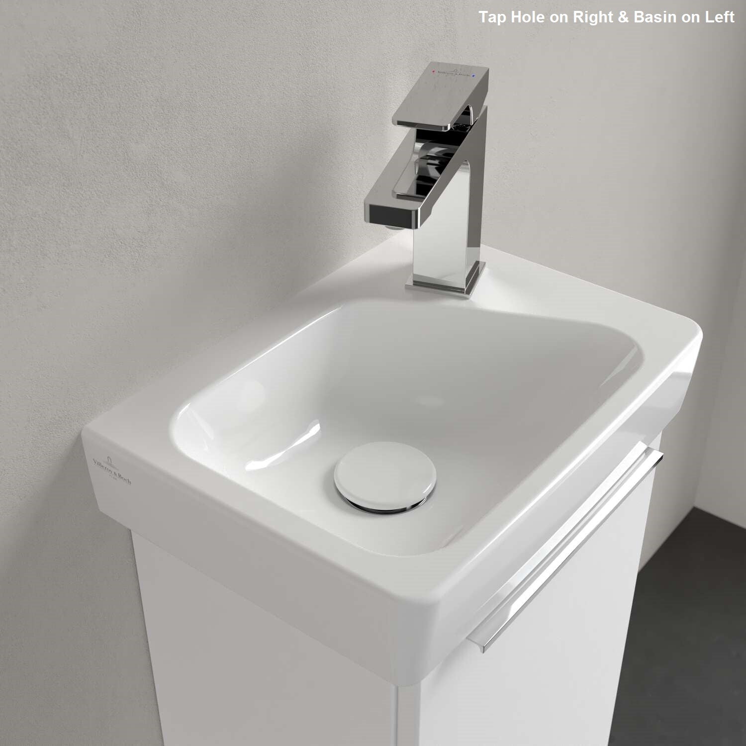 Villeroy & Boch Architectura Handwash Basin - 360 x 260 x 135mm - Left/Right Tap Hole Options
