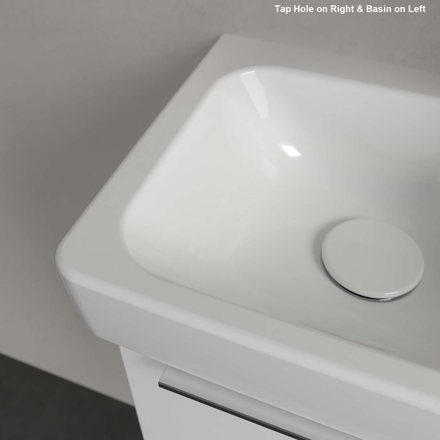 Villeroy & Boch Architectura Handwash Basin - 360 x 260 x 135mm - Left/Right Tap Hole Options
