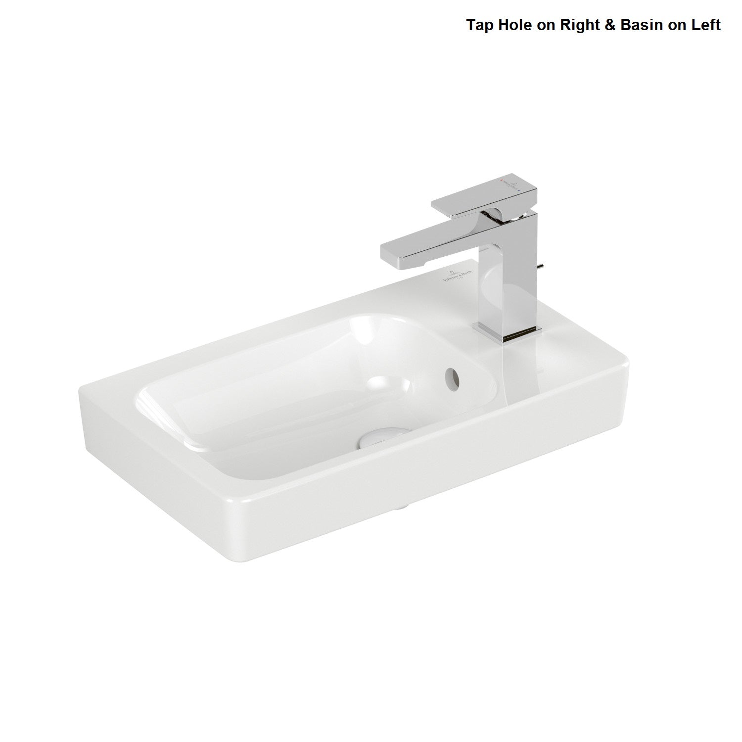 Villeroy & Boch Architectura Handwash Basin - 480 x 275 x 135mm - Left/Right Tap Hole Options