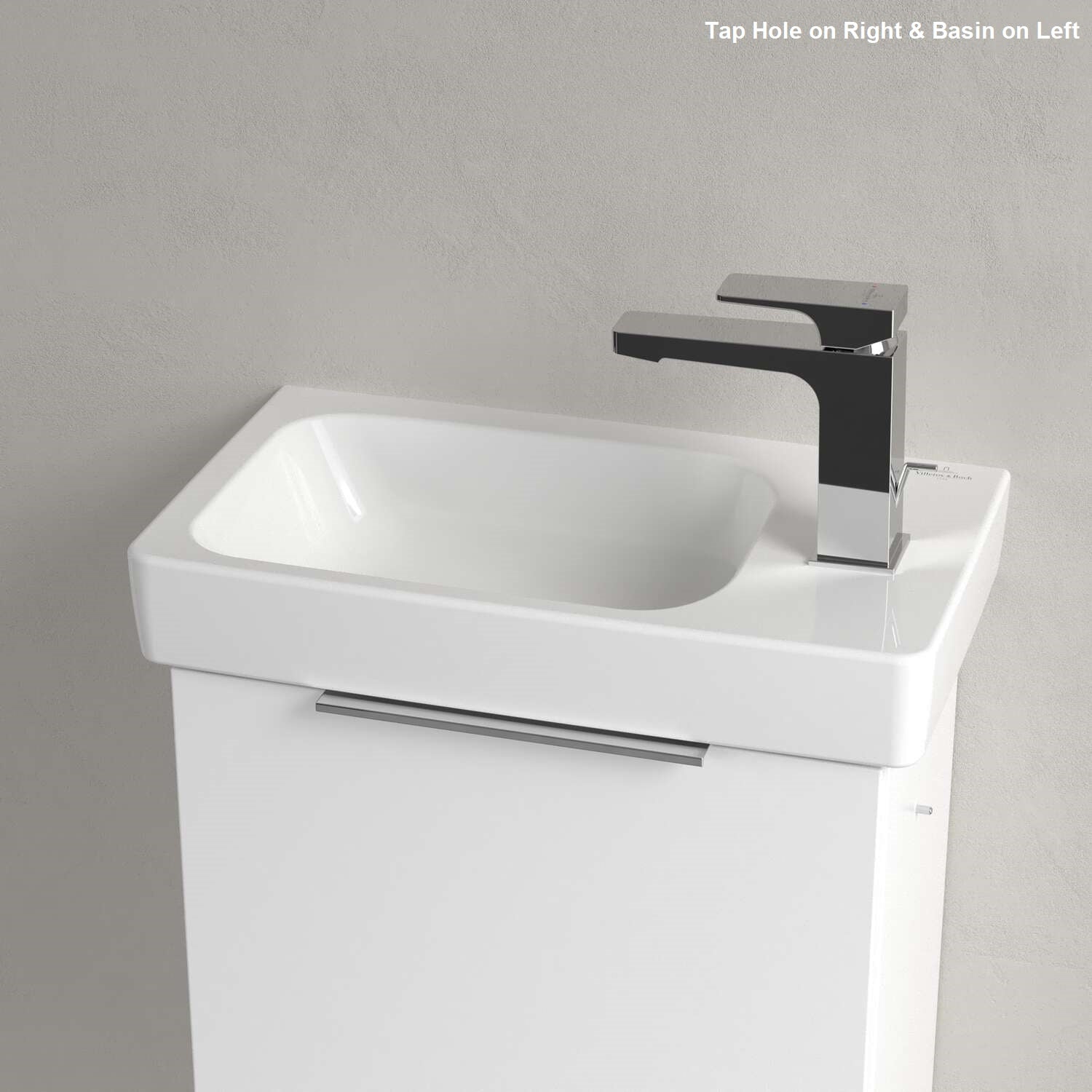 Villeroy & Boch Architectura Handwash Basin - 480 x 275 x 135mm - Left/Right Tap Hole Options