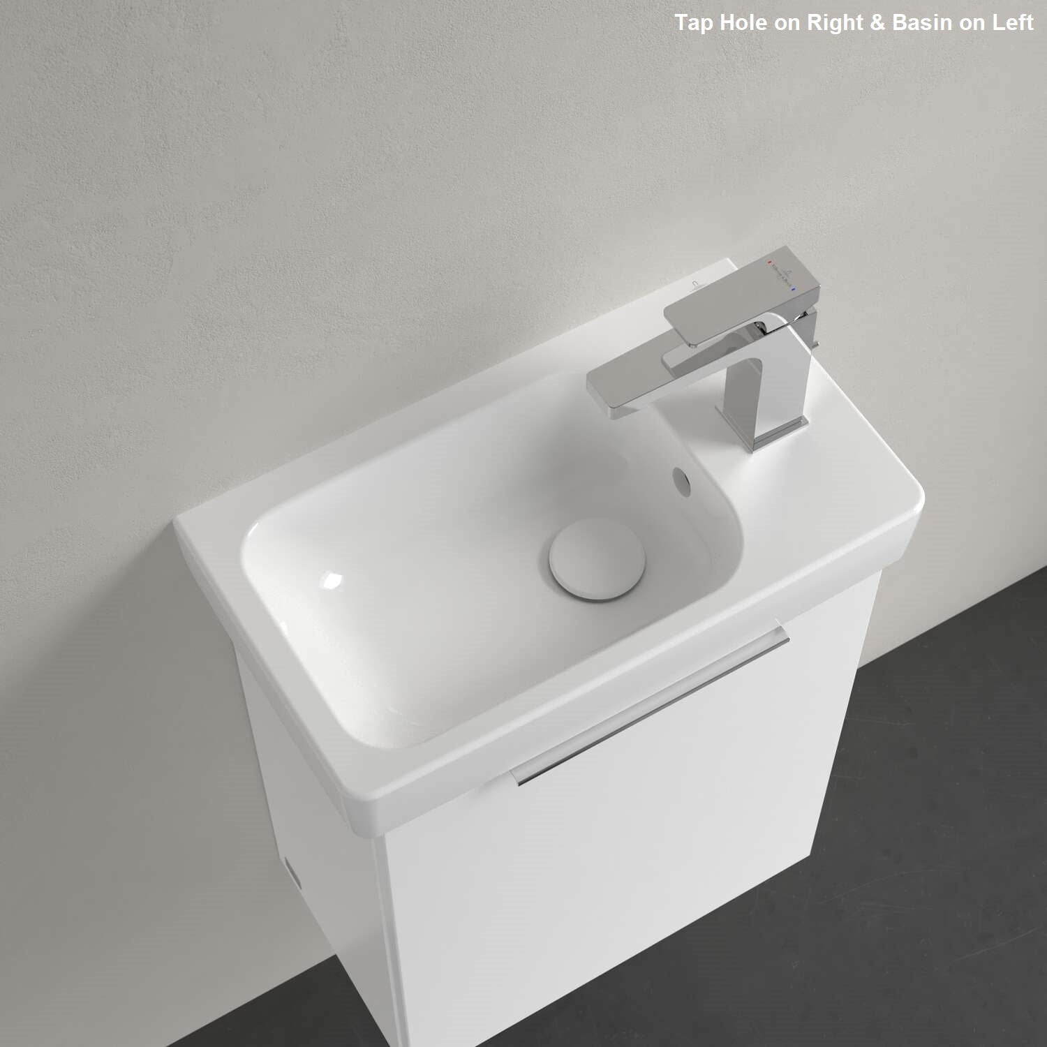 Villeroy & Boch Architectura Handwash Basin - 480 x 275 x 135mm - Left/Right Tap Hole Options