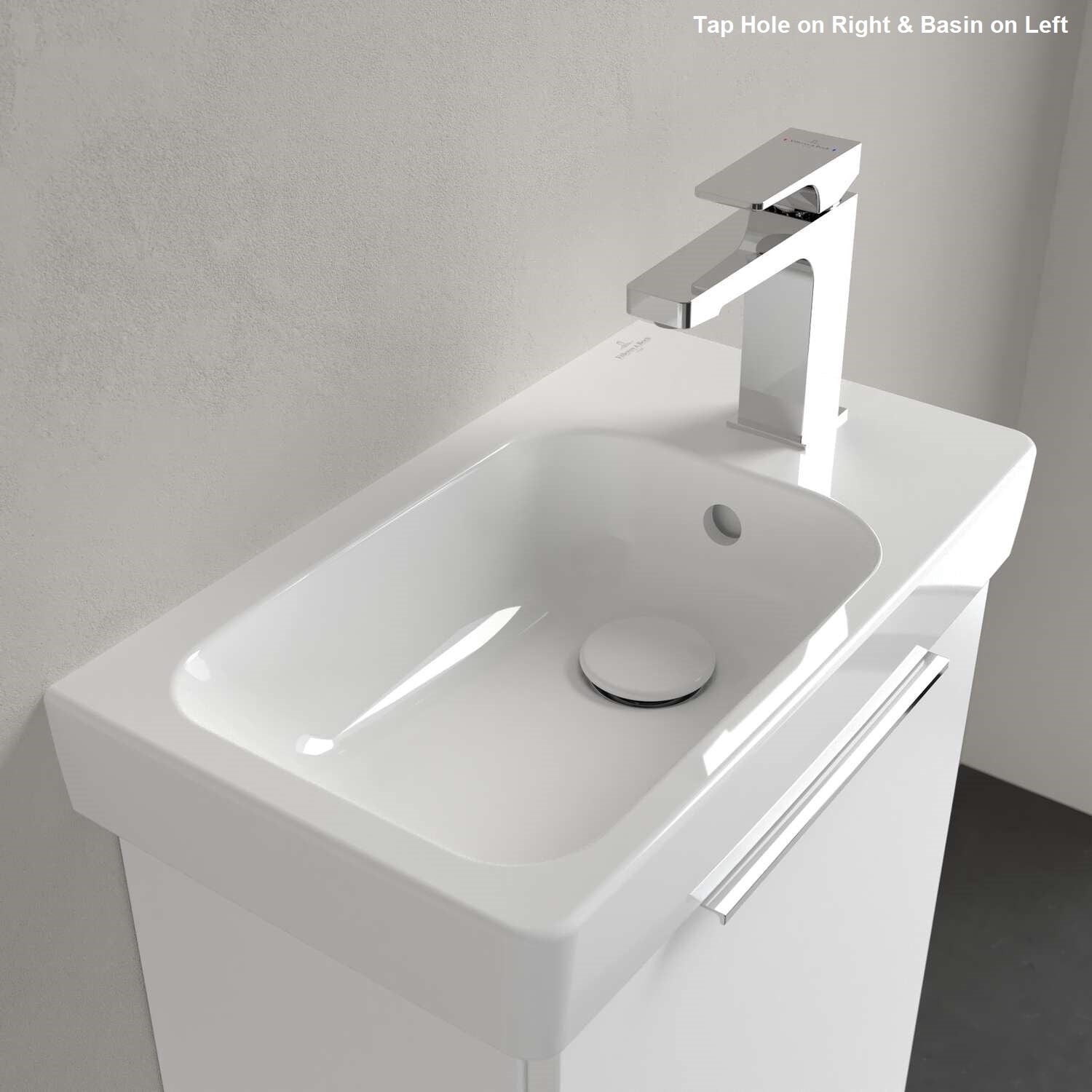 Villeroy & Boch Architectura Handwash Basin - 480 x 275 x 135mm - Left/Right Tap Hole Options