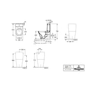 Villeroy & Boch O.novo Washdown Toilet For Close-Coupled WC-Suite