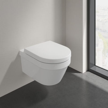 Villeroy & Boch Architectura Washdown Toilet Wall-Mounted - White Alpin