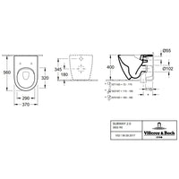 Villeroy & Boch Subway 2.0 Washdown Toilet