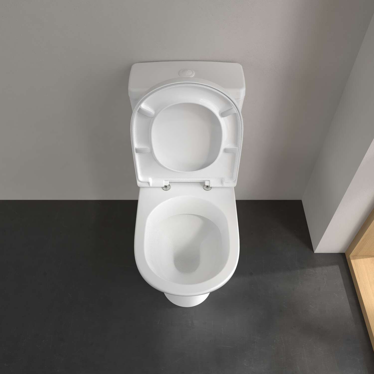 Villeroy & Boch O.novo Washdown Toilet For Close-Coupled WC-Suite - White Alpin