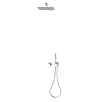 Keuco IXMO Shower Set 8 with Square Thermostatic Mixer in Chrome Plated
