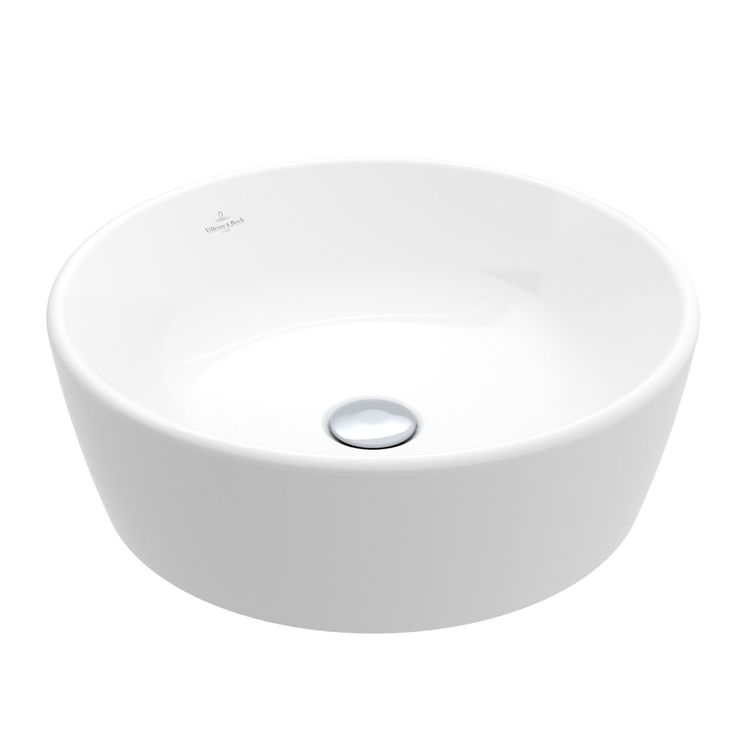 Villeroy & Boch Architectura Surface-Mounted Round Washbasin with Overflow - 450x450x155mm
