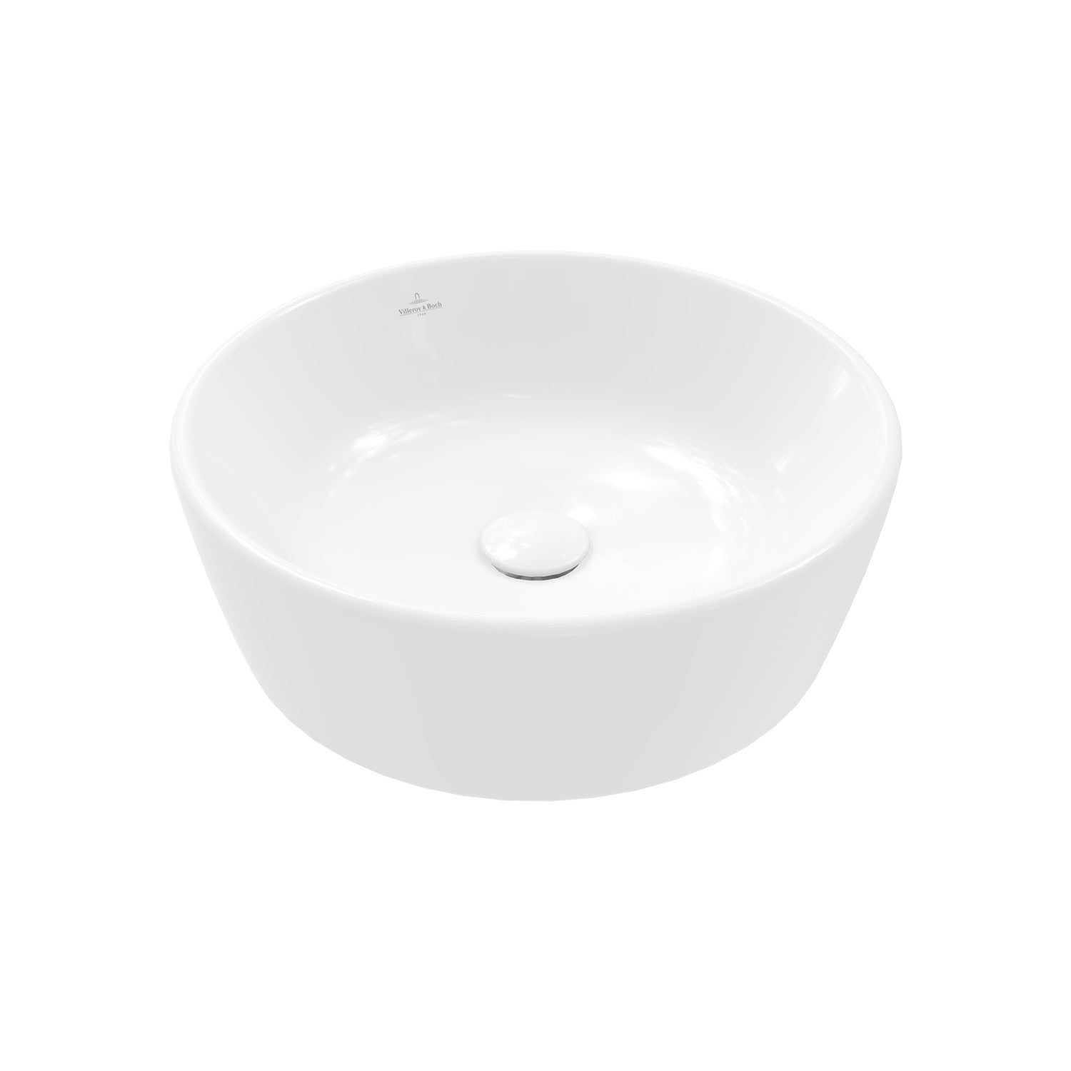 Villeroy & Boch Architectura Surface-Mounted Round Washbasin with Overflow - 450x450x155mm
