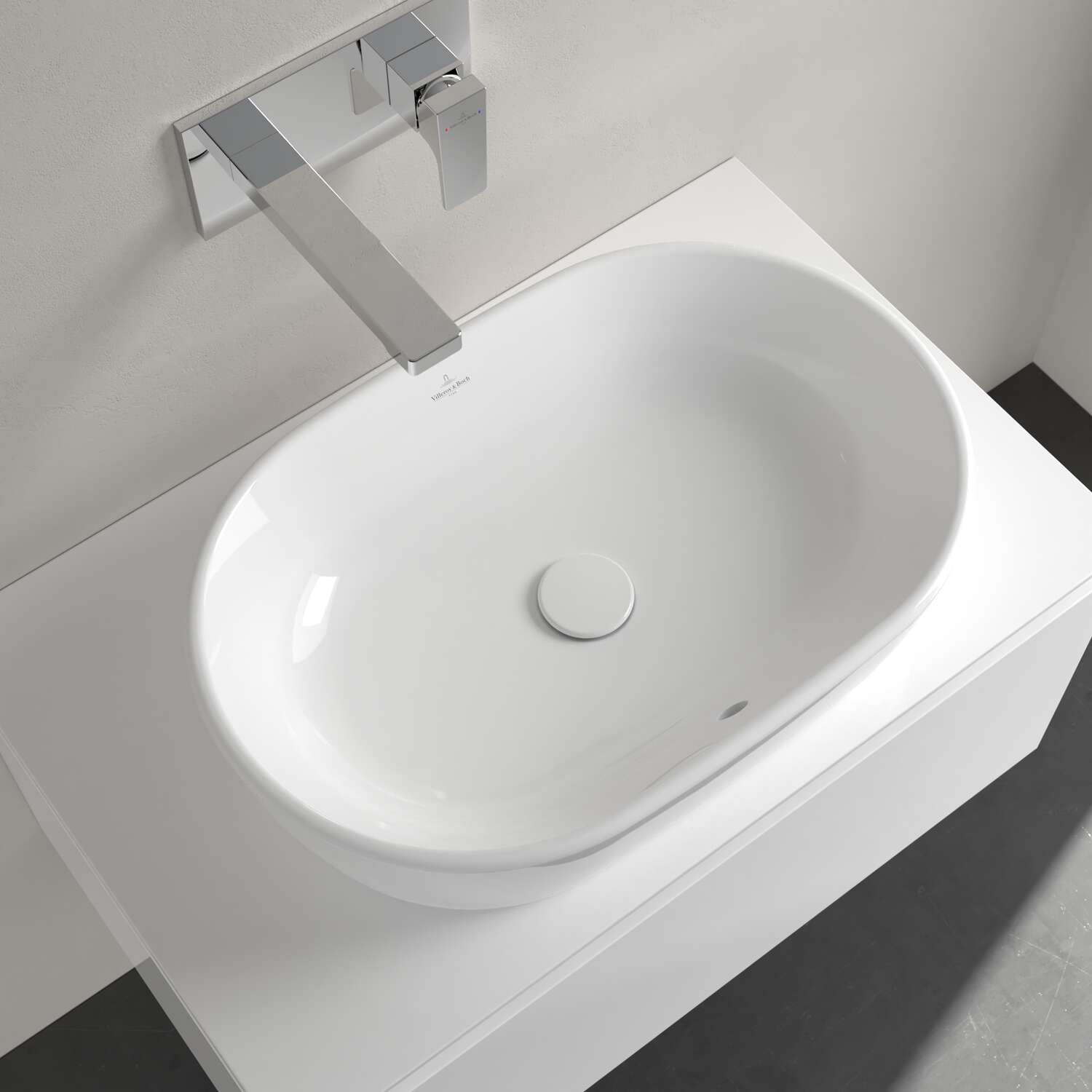 Villeroy & Boch Architectura Surface-Mounted Oval Washbasin with Overflow - 600x400x155mm