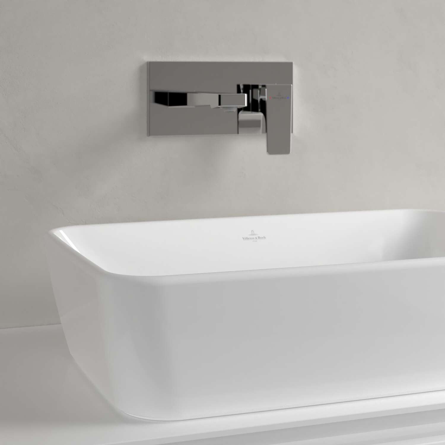 Villeroy & Boch Architectura Surface-Mounted Rectangular Washbasin with Overflow - 600x405x155mm