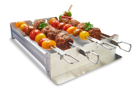 Broil King Narrow Kebab Rack (Also includes 4 Dual Prong Skewers)