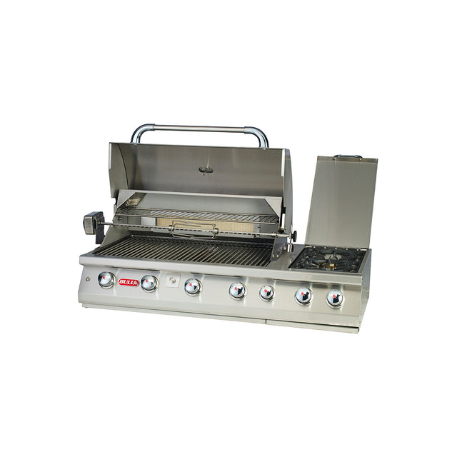 Bull BBQ Component Built-in 7 Burner Gas BBQ Grill - Stainless Steel