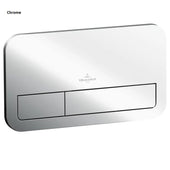 Villeroy & Boch ViConnect Toilet Flush Plate 200S in Chrome - Clearance