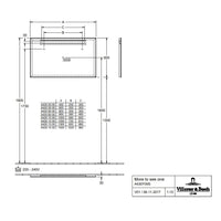 Villeroy & Boch More To See One Mirror with Lighting - Available in 3 Sizes