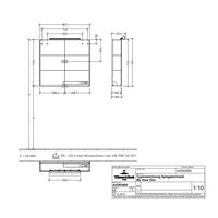 Villeroy & Boch My View One LED 2 Door Mirrored Cabinet - Available in 3 Sizes