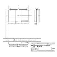 Villeroy & Boch My View One LED 3 Door Mirrored Cabinet - Available in 2 Sizes