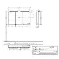 Villeroy & Boch My View One LED 3 Door Mirrored Cabinet - Available in 2 Sizes
