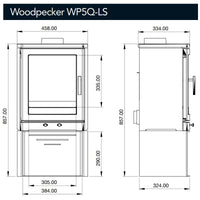 ACR Woodpecker WP5QLS Multi Fuel Stove - EcoDesign Ready